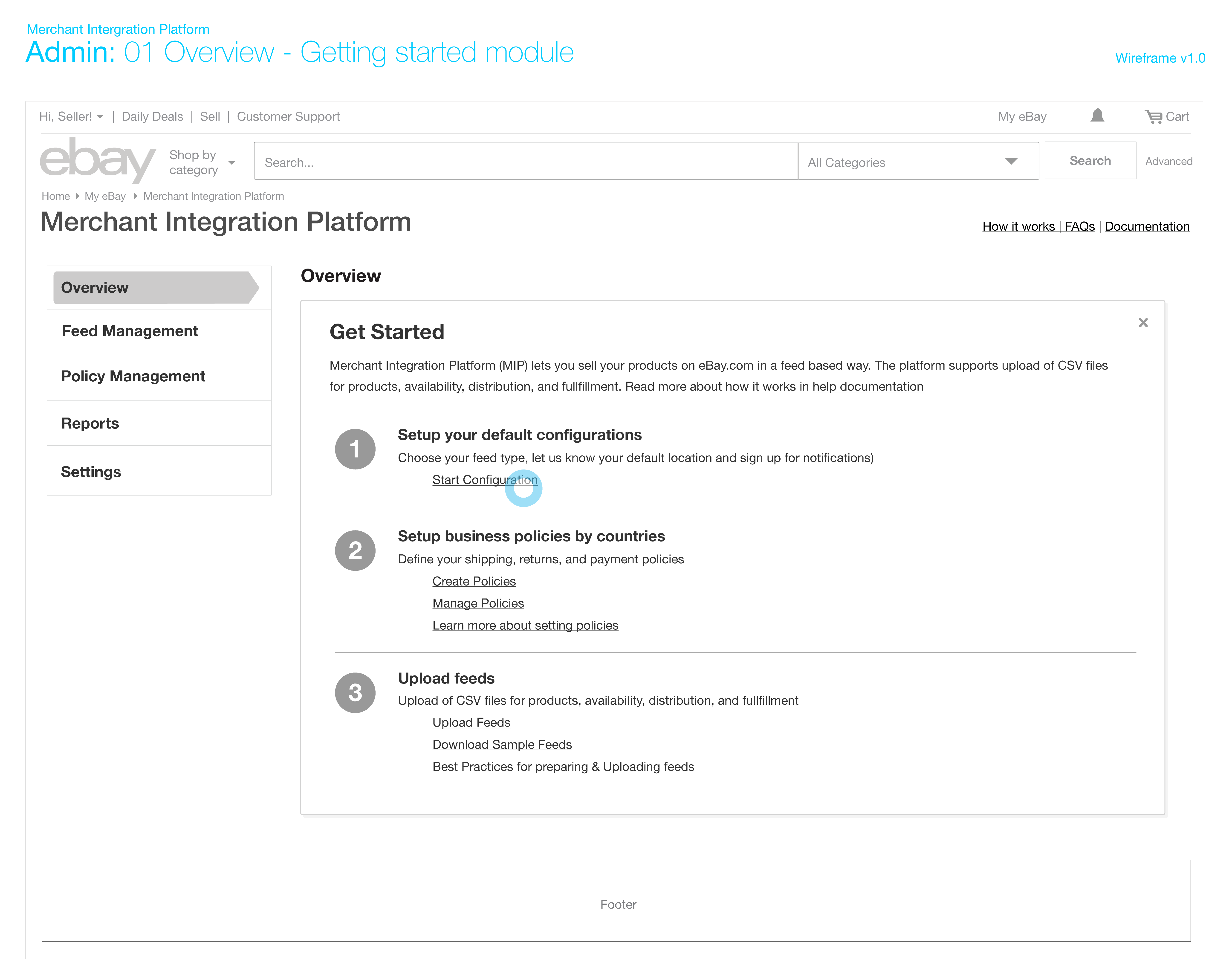 Getting Started — original flow 1