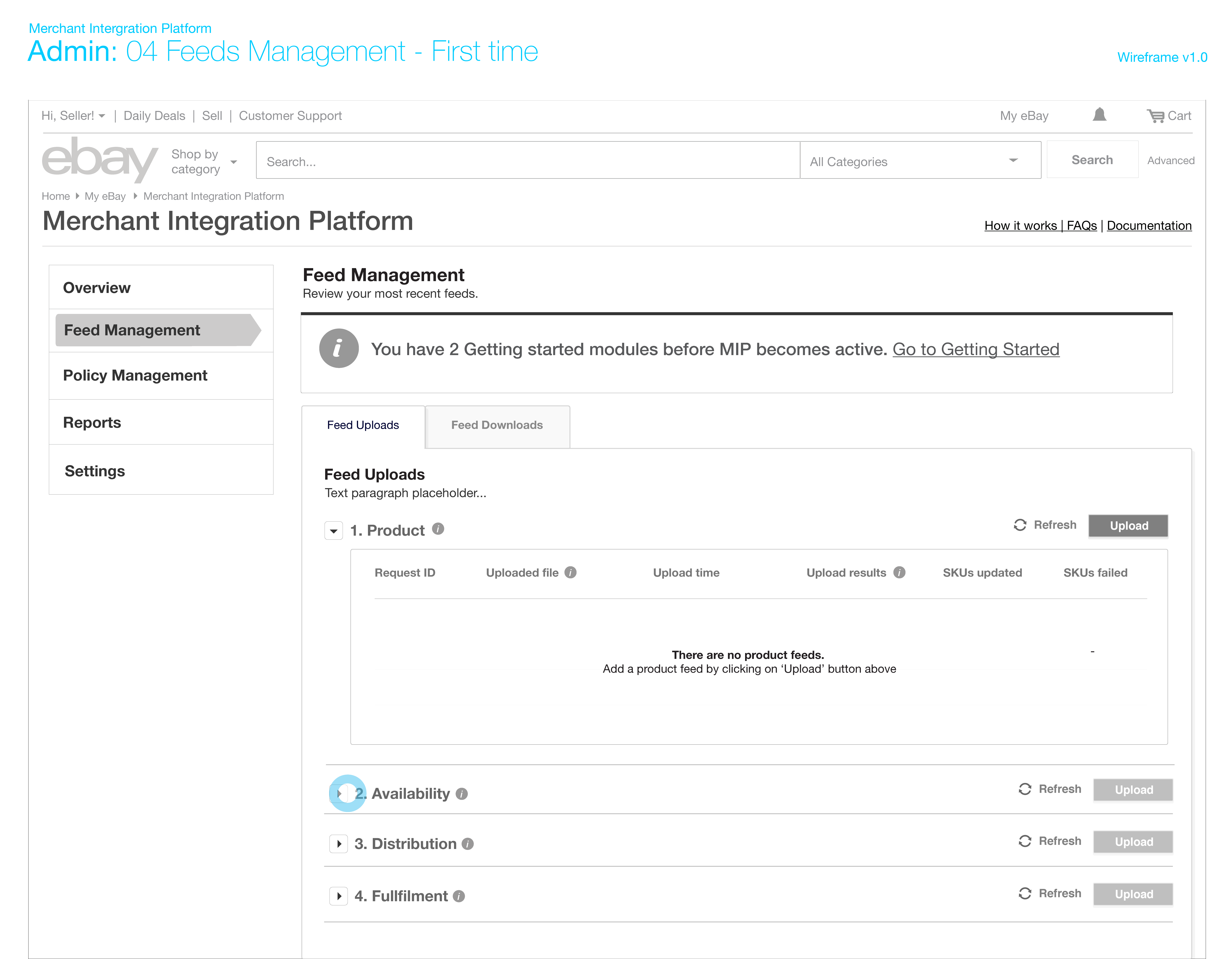 Getting Started — original flow 4